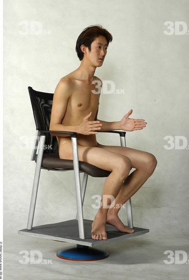 Whole Body Man Artistic poses Asian Nude Slim Studio photo references