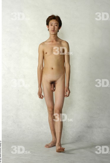 Whole Body Man Animation references Asian Nude Slim Studio photo references