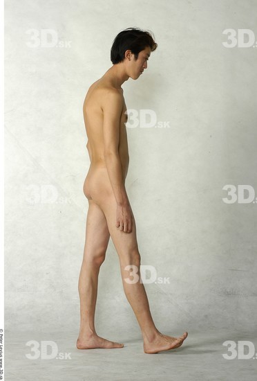 Whole Body Man Animation references Asian Nude Slim Studio photo references