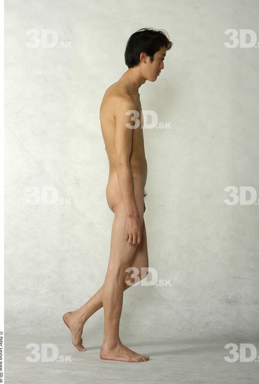 Whole Body Man Animation references Asian Nude Slim Studio photo references