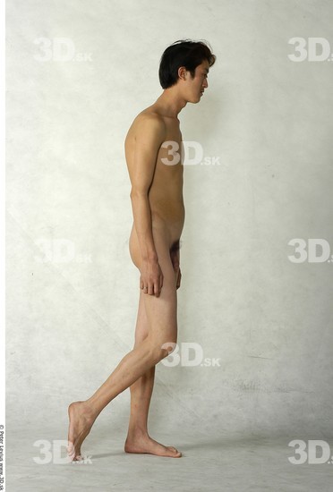 Whole Body Man Animation references Asian Nude Slim Studio photo references