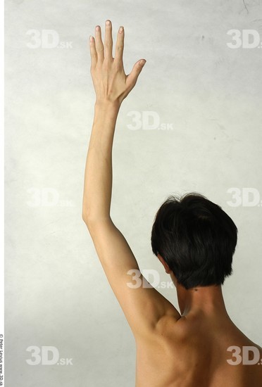 Arm Whole Body Man Animation references Asian Nude Slim Studio photo references