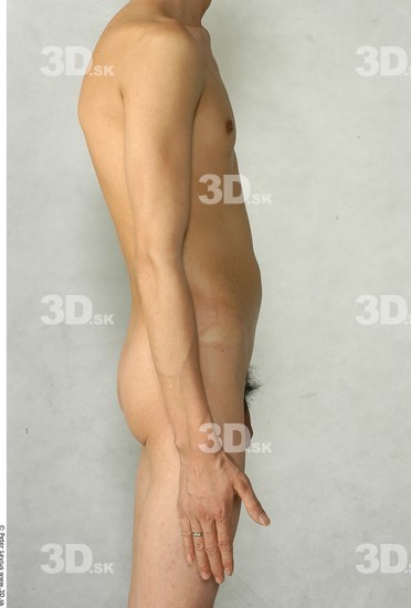 Arm Whole Body Man Animation references Asian Nude Slim Studio photo references