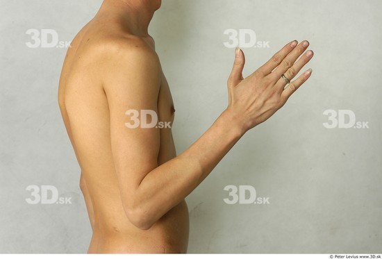 Arm Whole Body Man Animation references Asian Nude Slim Studio photo references