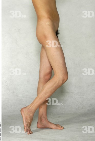 Leg Whole Body Man Animation references Asian Nude Slim Studio photo references