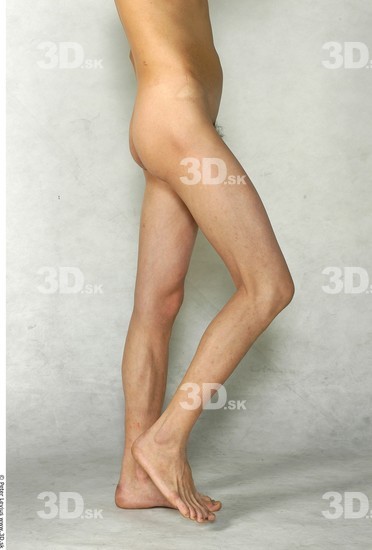 Leg Whole Body Man Animation references Asian Nude Slim Studio photo references