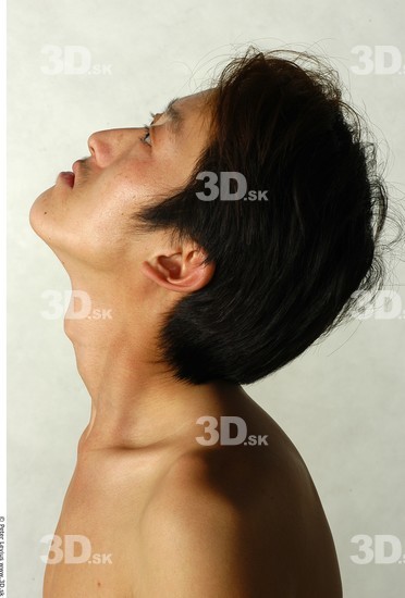 Neck Whole Body Man Animation references Asian Nude Slim Studio photo references