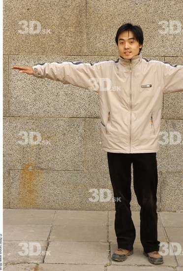 Whole Body Man T poses Asian Casual Athletic