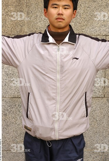 Upper Body Man Asian Casual Athletic