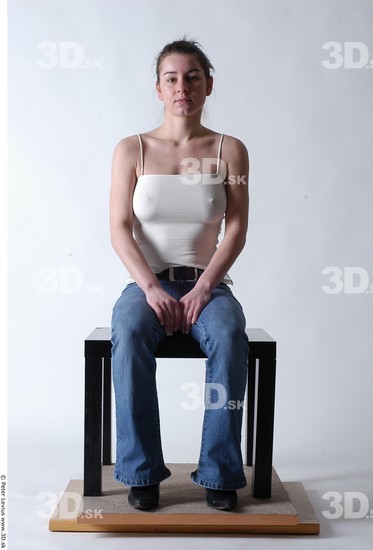 Whole Body Woman Artistic poses White Casual Chubby
