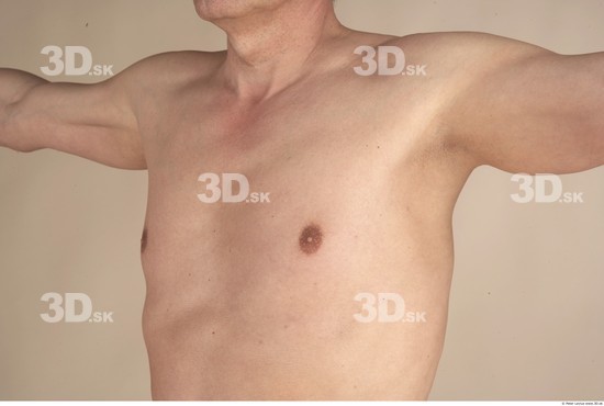 Chest Whole Body Man Nude Average Studio photo references