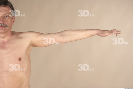 Arm Whole Body Man Nude Average Studio photo references