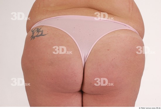 Whole Body Bottom Woman Underwear Overweight Studio photo references