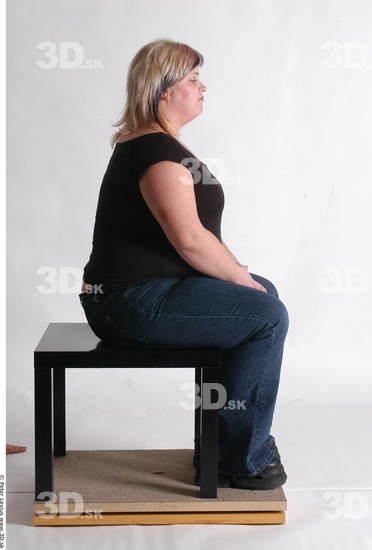 Whole Body Woman Artistic poses White Casual Overweight