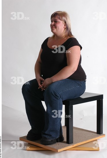 Whole Body Woman Artistic poses White Casual Overweight