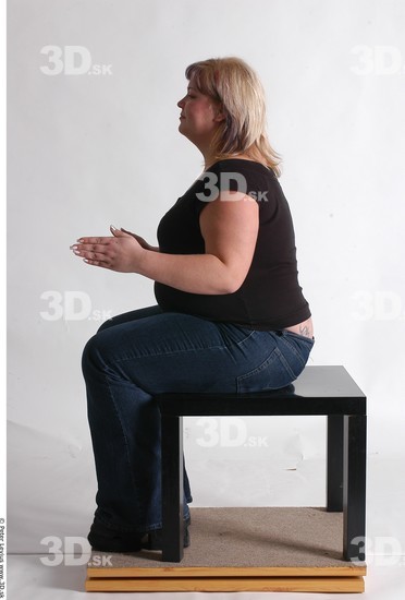 Whole Body Woman Artistic poses White Casual Overweight