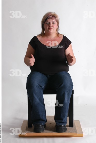 Whole Body Woman Artistic poses White Casual Overweight