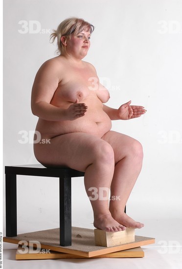 Whole Body Woman Artistic poses White Nude Overweight