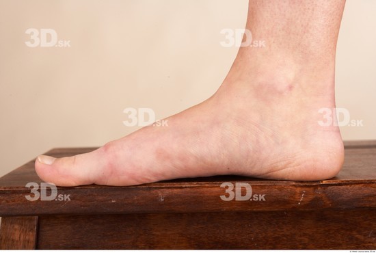 Foot Whole Body Woman Nude Slim Studio photo references