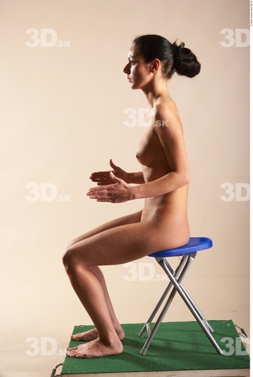 Whole Body Woman Artistic poses White Nude Slim