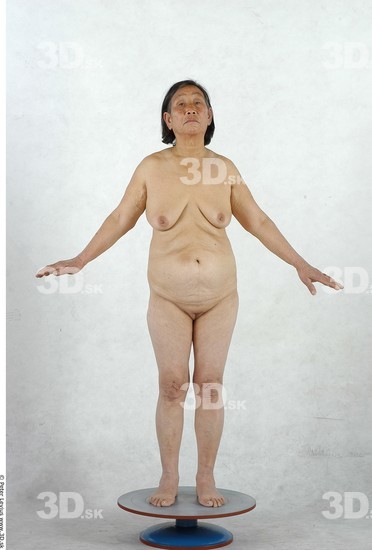 and more Whole Body Woman Asian Nude Chubby Studio photo references