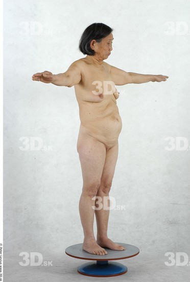 and more Whole Body Woman T poses Asian Nude Chubby Studio photo references