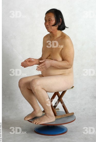 and more Whole Body Phonemes Woman Artistic poses Asian Nude Chubby Studio photo references