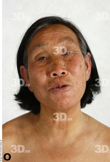 and more Face Whole Body Phonemes Woman Asian Nude Chubby Studio photo references