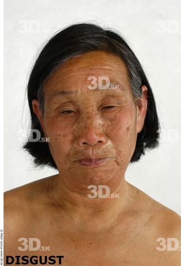 and more Face Whole Body Phonemes Emotions Woman Asian Nude Chubby Studio photo references