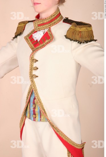 Whole Body Woman White Historical Slim Costume photo references