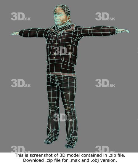 Whole Body Woman T poses Asian Casual 3D Models