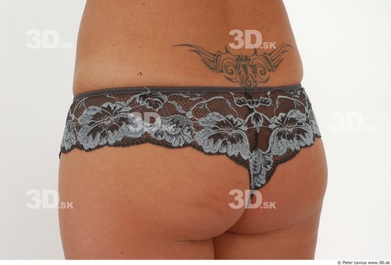 Bottom Woman White Tattoo Underwear Average