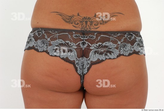 Bottom Woman White Tattoo Underwear Average