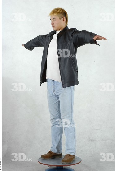 Whole Body Man Asian Slim Male Studio Poses