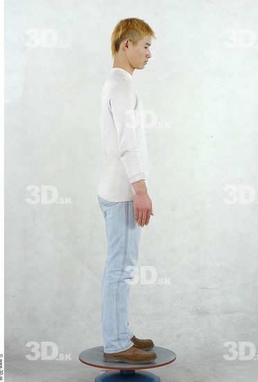 Whole Body Man Asian Slim Male Studio Poses