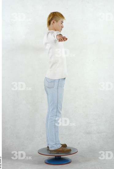 Whole Body Man Asian Slim Male Studio Poses