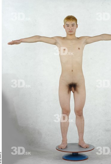 Whole Body Man Asian Slim Male Studio Poses