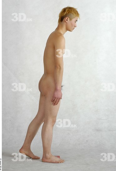 Whole Body Phonemes Man Asian Nude Slim Male Studio Poses