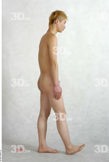 Whole Body Phonemes Man Asian Nude Slim Male Studio Poses