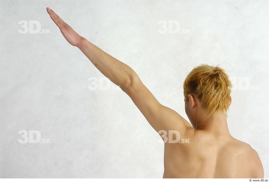 Whole Body Phonemes Man Asian Nude Slim Male Studio Poses