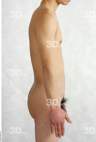 Whole Body Phonemes Man Asian Nude Slim Male Studio Poses