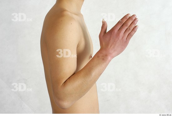 Whole Body Phonemes Man Asian Nude Slim Male Studio Poses