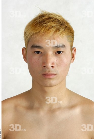 Whole Body Phonemes Man Asian Nude Slim Male Studio Poses