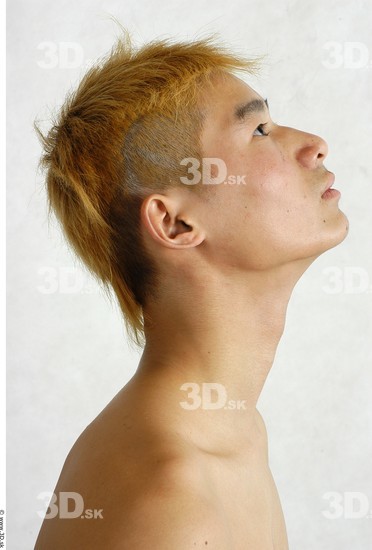 Whole Body Phonemes Man Asian Nude Slim Male Studio Poses