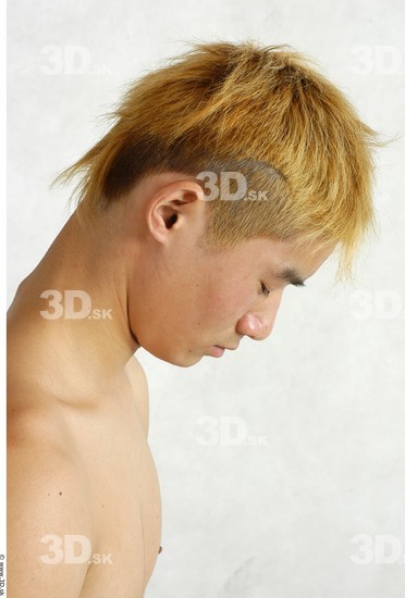 Whole Body Phonemes Man Asian Nude Slim Male Studio Poses