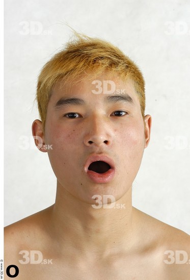 Whole Body Phonemes Man Asian Nude Slim Male Studio Poses