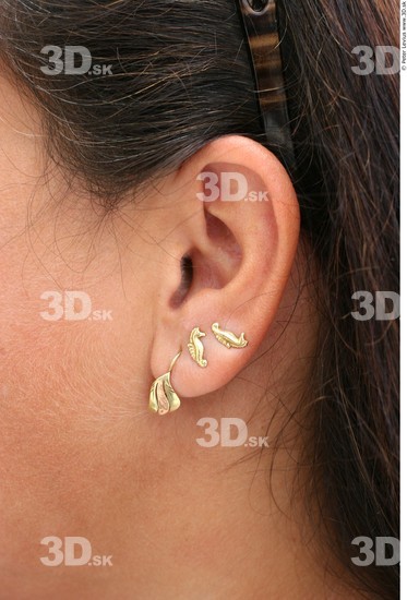 Ear Woman White Piercing Jewel Chubby