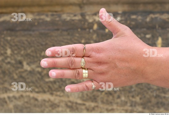 Hand Woman White Jewel Chubby