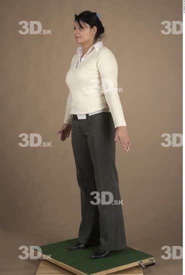 Whole Body Woman Casual Chubby Studio photo references