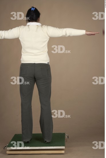 Whole Body Woman T poses Casual Chubby Studio photo references